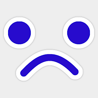 Sad Minifig Face Sticker